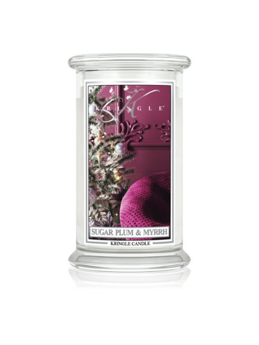 Kringle Candle Sugar Plum & Myrrh ароматна свещ 624 гр.