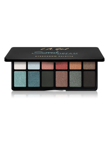 L.A. Girl Cosmetics Fanatic палитра сенки за очи цвят Surreal Dream 12x1 гр.