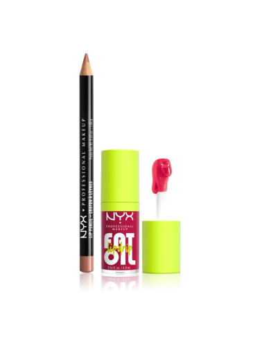NYX Professional Makeup Fat Oil Lip Drip комплект за устни 2 бр.