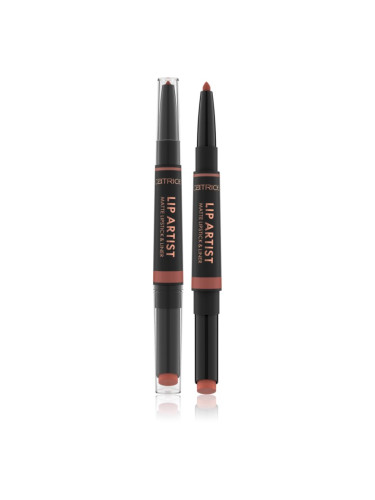 Catrice Lip Artist Matte Lipstick & Liner червило + молив за устни с матиращ ефект цвят 030 Best Friends Forever 1.74 гр.