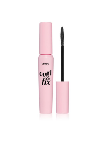 ETUDE Curl Fix Mascara водоустойчива спирала за обем и извити мигли цвят 01 Black 8 гр.