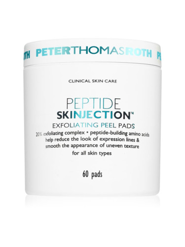 Peter Thomas Roth Peptide Skinjection™ Exfoliating Peel Pads ексфолиращи възглавнички с изглаждащ ефект 60 бр.