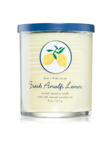 Bath & Body Works Fresh Amalfi Lemon ароматна свещ 227 гр.