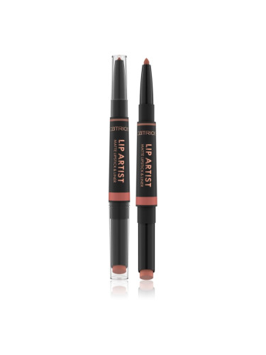 Catrice Lip Artist Matte Lipstick & Liner червило + молив за устни с матиращ ефект цвят 010 Always Together 1.74 гр.