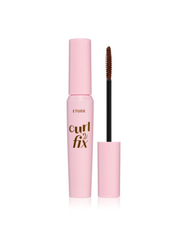 ETUDE Curl Fix Mascara водоустойчива спирала за обем и извити мигли цвят 02 Brown 8 гр.