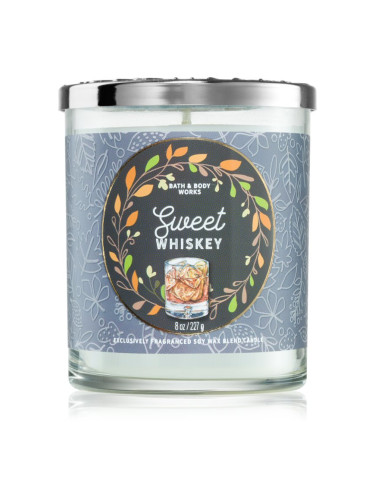 Bath & Body Works Sweet Whiskey ароматна свещ 227 гр.