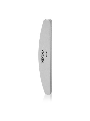 NEONAIL Nail Buffer Curved пила за полиране на нокти тип 100/180 Grey 1 бр.