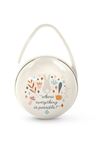 Suavinex Wonderland Duo Soother Case кутийка за биберон Cream 1 бр.