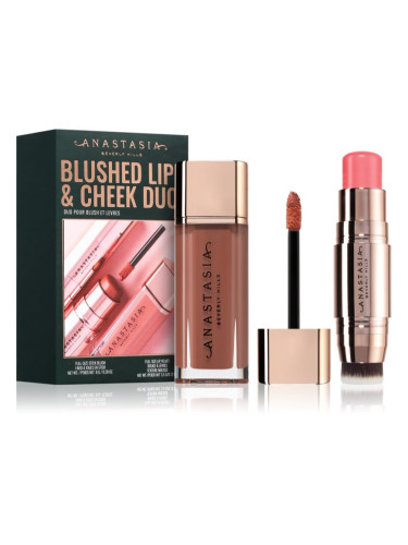 Anastasia Beverly Hills Blushed Lip & Cheek Duo подаръчен комплект за устни и скули