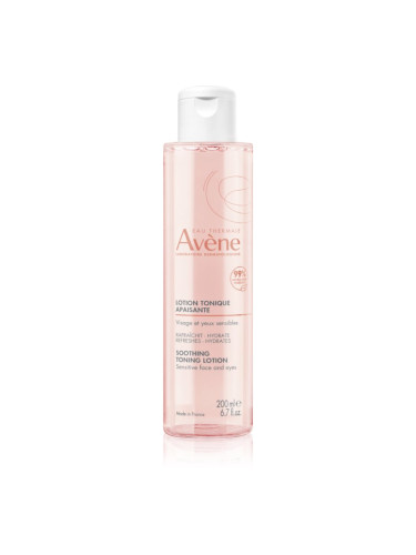 Avène Soothing Toning Lotion успокояващ тоник за чувствителна кожа на лицето и околоочен контур 200 мл.