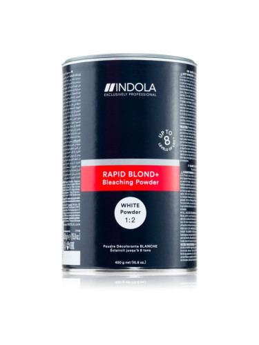 Indola Rapid BLOND+ Bleaching Powder изсветляваща пудра За коса цвят White 450 гр.