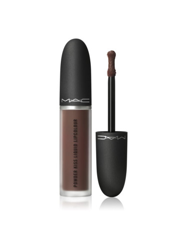 MAC Cosmetics Powder Kiss Liquid Lipcolour матиращо течно червило цвят Chestnut 5 мл.