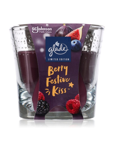 GLADE Berry Festive Kiss ароматна свещ 112 гр.