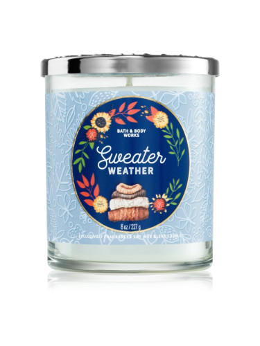 Bath & Body Works Sweater Weather ароматна свещ 227 гр.