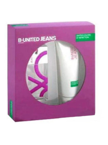 Benetton B United Jeans Kомплект за жени EDT Тоалетна вода 100ml Душ гел 200 ml