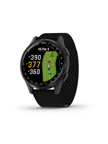 Garmin Approach® S50 - Approach® S50 - Slate Aluminium безел с Black ComfortFit Nylon каишка 010-03010-00