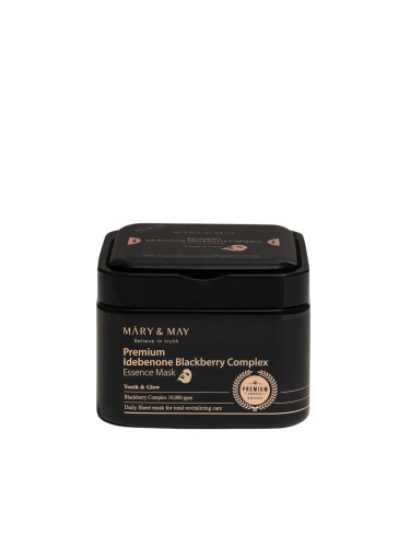 Mary & May - Premium Idebenone Blackberry Complex Ampoule Mask (20ea)