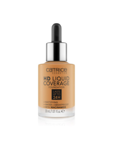 Catrice HD Liquid Coverage фон дьо тен цвят 066 Warm Toffee 30 мл.