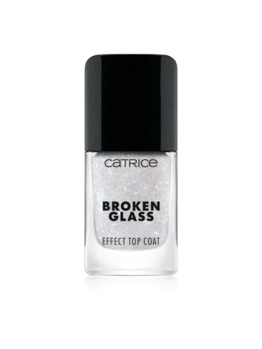 Catrice Broken Glass Effect Top Coat горен лак за нокти с блясък цвят 050 Sparkling Reflection 10.5 мл.