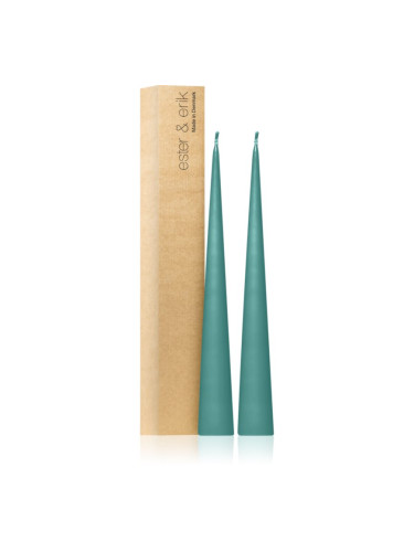 ester & erik cone candles agave (no. 02) свещ 2x37 см