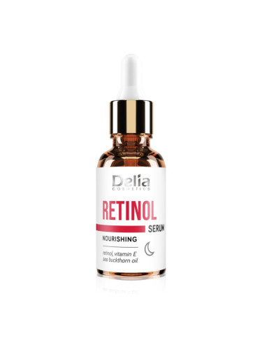 Delia Cosmetics Authentic Beauty Retinol подхранващ нощен серум против бръчки с ретинол 30 мл.