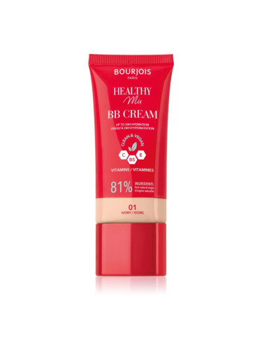 Bourjois Healthy Mix Clean & Vegan BB Cream ББ крем цвят 01 Ivory 30 мл.