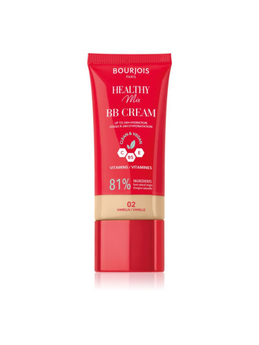 Bourjois Healthy Mix Clean & Vegan BB Cream ББ крем цвят 02 Vanilla 30 мл.