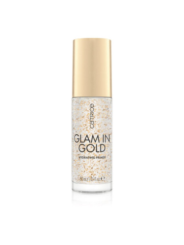 Catrice Glam In Gold Hydrating Primer хидратираща основа под фон дьо тен с 24 каратово злато цвят 010 Oh My Goldness 30 мл.