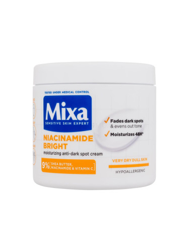 Mixa Niacinamide Bright Moisturizing Anti-Dark Spot Cream Крем за тяло за жени 400 ml