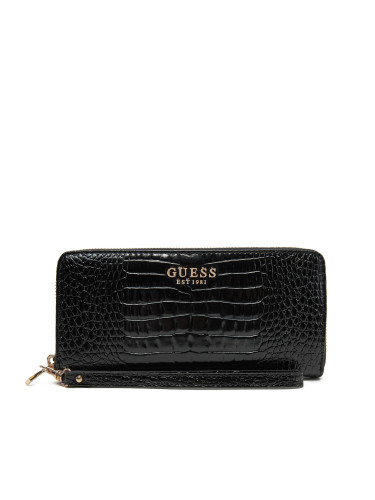 Голям дамски портфейл Guess SWCZ85 00146 Черен