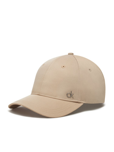 Шапка с козирка Calvin Klein Ck Metal Cotton Cap K60K613102 Сив