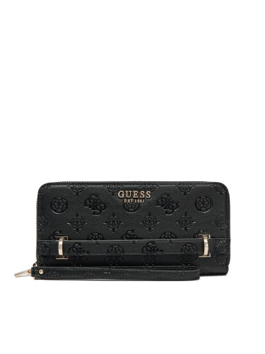 Голям дамски портфейл Guess SWPD96 30146 Черен