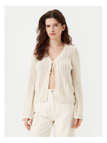 Pieces Кардиган Nuka 17155170 Бежов Regular Fit