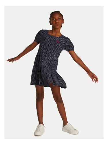 Tommy Hilfiger Ежедневна рокля KG0KG08337 M Тъмносин Regular Fit