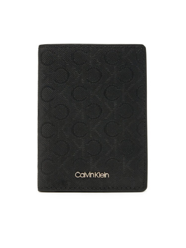 Calvin Klein Голям мъжки портфейл Ck Must Mono Bifold 7cc W/Coi K50K512686 Черен