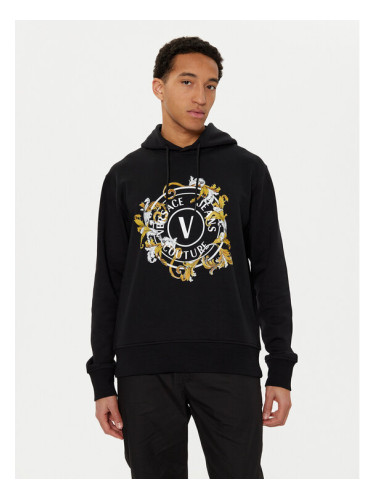 Versace Jeans Couture Суитшърт 78GAIC01 Черен Regular Fit