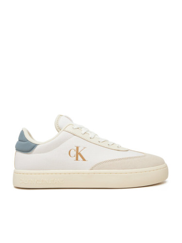 Calvin Klein Jeans Сникърси Classic Cupsole Low Mix Mg YM0YM01169 Екрю