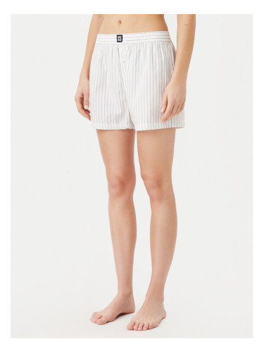 HUGO Пижамени шорти 50531657 Бял Relaxed Fit