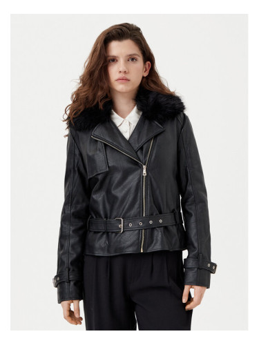 Motivi Яке от имитация на кожа R396Q000922N Черен Slim Fit