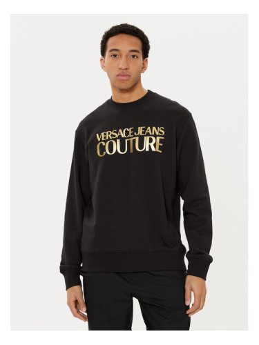 Versace Jeans Couture Суитшърт 78GAIT05 Черен Regular Fit