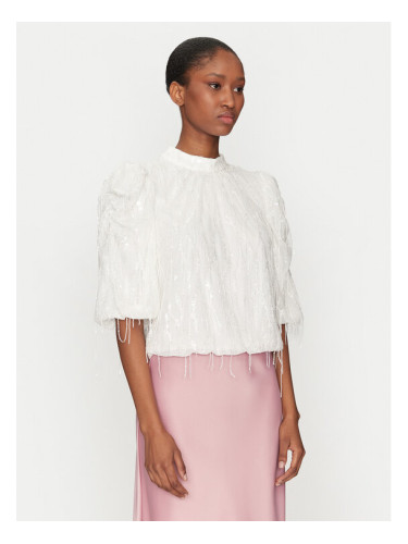 YAS Блуза Bolina 26036686 Бял Regular Fit