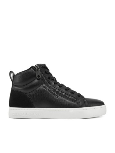 Calvin Klein Jeans Сникърси Classic Cupsole Zip Mid In YM0YM01156 Черен