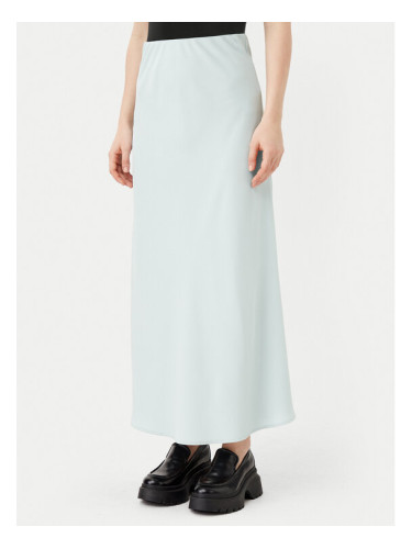 Pieces Миди пола Franan 17116541 Светлосиньо Regular Fit
