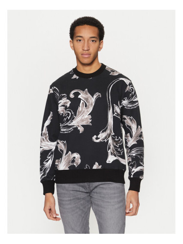 Versace Jeans Couture Суитшърт 78GAI3R0 Черен Regular Fit