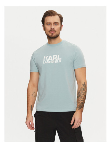 KARL LAGERFELD Тишърт 755087 551235 Светлосиньо Regular Fit