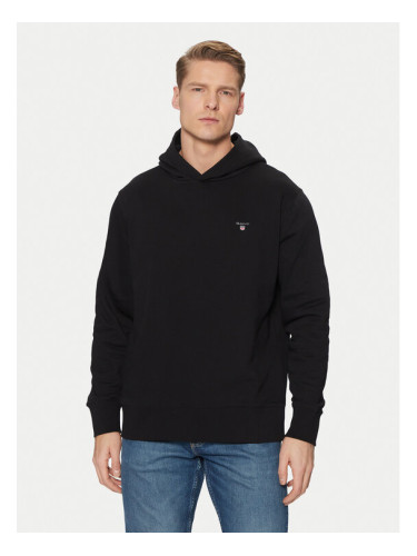Gant Суитшърт Original Shield 2014016 Черен Regular Fit