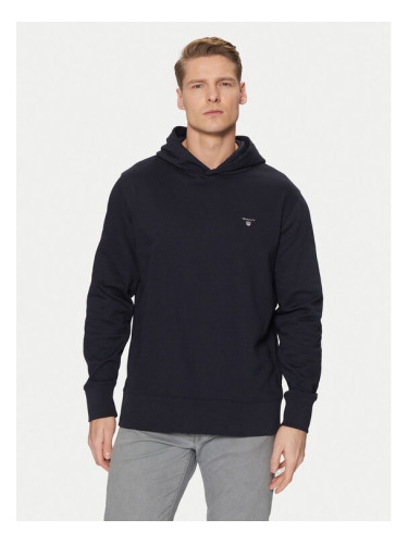 Gant Суитшърт Original Shield 2014016 Тъмносин Regular Fit