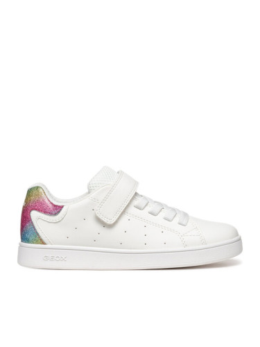 Geox Сникърси J Eclyper J36LRA 0BCQD C0653 S Бял