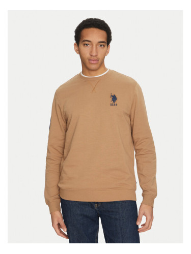 U.S. Polo Assn. Суитшърт MUP2256 Бежов Regular Fit