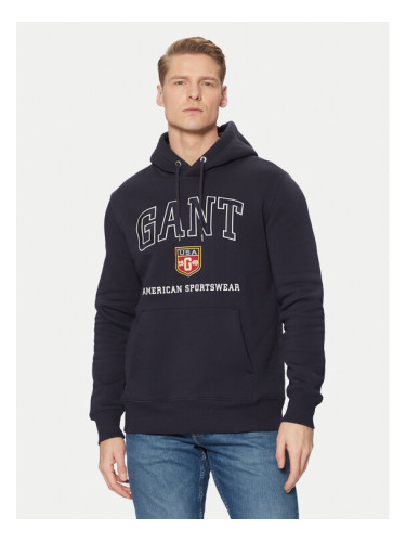 Gant Суитшърт 2044004 Тъмносин Regular Fit